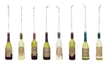 Glass Wine Bottle Ornament, 8 Styles