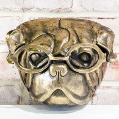 Gold Dog Wall Accent