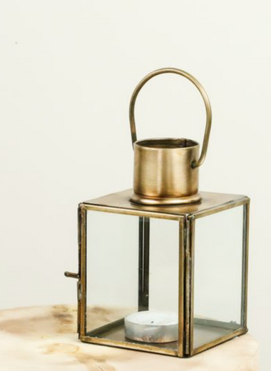 Square Brass Lantern