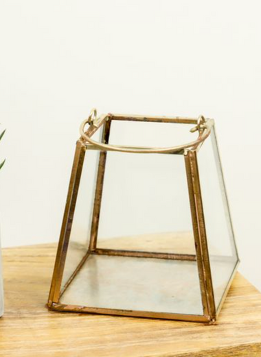 Tapered Brass Lantern