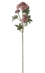 28" Pink Sedum Stem