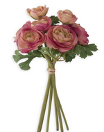 10" Pink Ranunculus Bundle