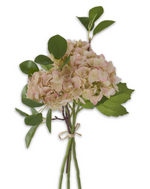 12" Light Pink Real Touch Hydrangea Bundle