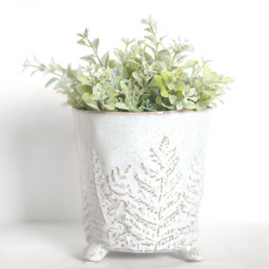 Engraved Fern Vase