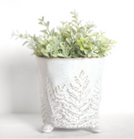 Engraved Fern Vase