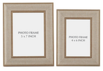 Gold Linen Photo Frames