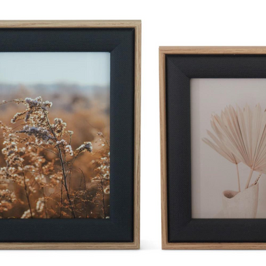 4x6 & 5x7 Black Linen Photo Frame