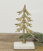 Gold Metal Tree on Marble Base