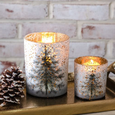 Gold Tree Dots Lantern