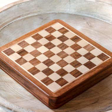 Acacia Wood Magnetic Chess Set