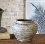 9.25" Antique Charcoal Vase