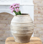 12" Antique Taupe Artisan Vase