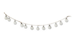 4' Whitewashed Mercury Glass Garland