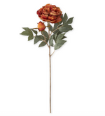 24" Faux Dried Peony Stem