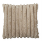 24x24 Tan Vegan Fur Pillow