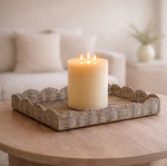 Grey Wash Willow Tray