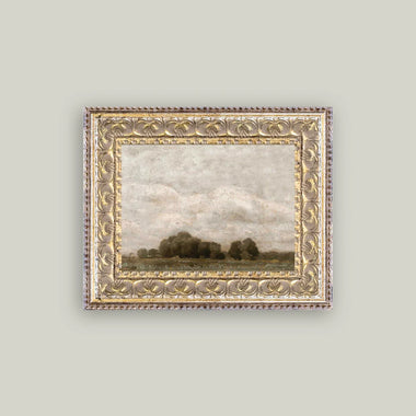 7x5 Tree and Cloud Landscape Art in Frame