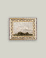 7x5 Tree and Cloud Landscape Art in Frame