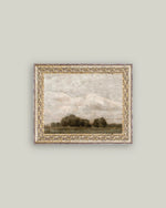 8x10 Tree & Cloud Landscape Framed Art