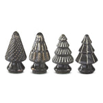 Mini Pewter Mercury Glass Christmas Trees