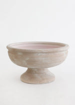 Earthy Mauve Ceramic Compote Bowl