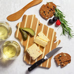 Wisconsin Shaped Charcuterie Board & Cheese Spreader Set
