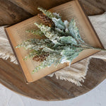 12" Frosted Holly with Pinecones Pick