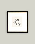 8x8 Let Freedom Ring Framed Art