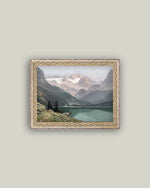 12x16 Mountain Lake View Framed Art