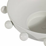 White Iron Hobnail Bowl