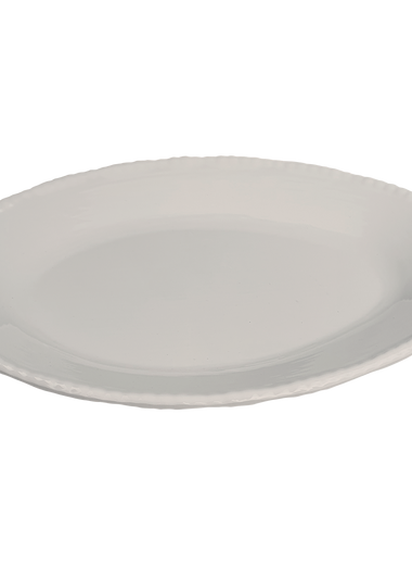 Beaded Oval Platter - Stone