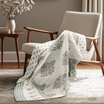 Kamira Ochre Quilted Throw - 50x60"