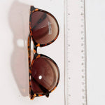 Round Frame Sunglasses with Metal Arms