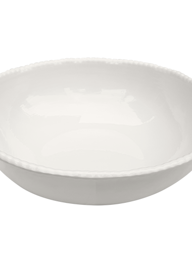 Beaded Serving Bowl - Cream