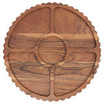 Sectional Server With Scalloped Edges