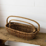 Oval Wicker Harvest Basket