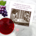 Glad We Met Beverage Napkin