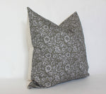 20x20 Olive Floral Designer Pillow Cover