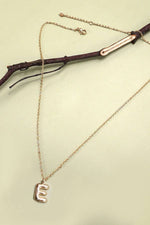 Personalized Balloon Initial Necklace: Gold