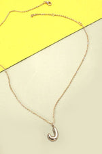 Personalized Balloon Initial Necklace: Gold