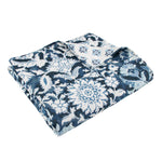 Laure Indigo Quilted Throw - 50x60"
