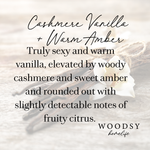 Cashmere Vanilla & Warm Amber - 14oz Soy Candle in Brass Bowl