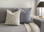 18x18 Blue Gingham Pillow Cover