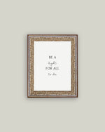 12x16 Be A Light For All To See Framed Antique Print