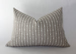 12x20 Cream Neutral Striped Pillow Cover