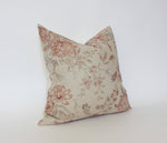 12x20 Tan Floral Lumbar Pillow Cover