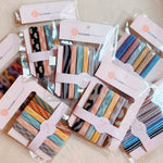 Striped Hair Ties S/6