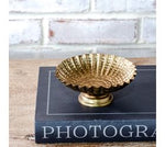 Antique Brass Fluted Dish
