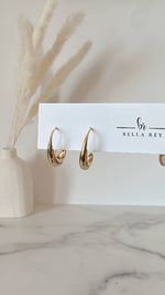 Audrey 18k Gold Hoops
