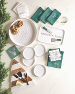 Paper Cocktail Napkins - Silver Foil Deer